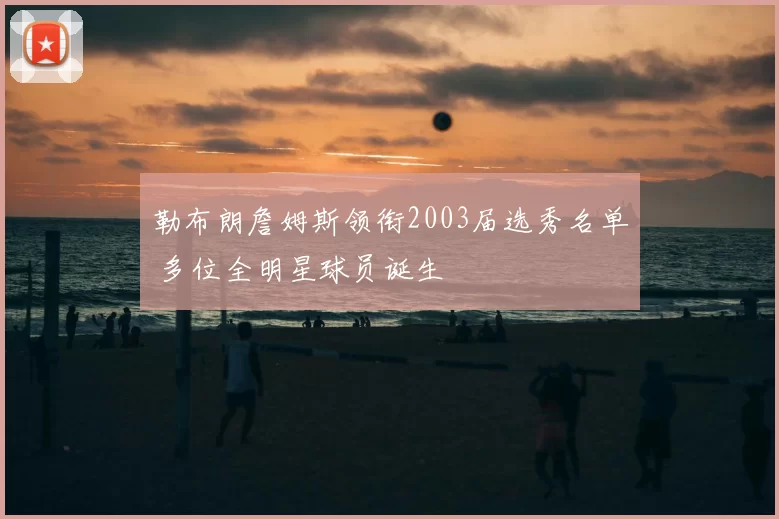 勒布朗詹姆斯领衔2003届选秀名单 多位全明星球员诞生